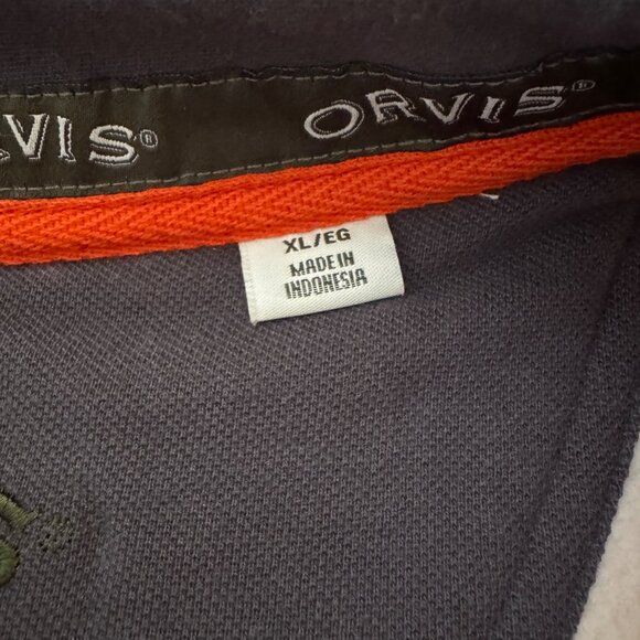 Orvis Men's Sweatshirt 1/4 Zip LS Cotton Cream Pullover, Size XL - Picture 5 of 8